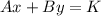 Ax+By=K