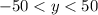 -50<y<50